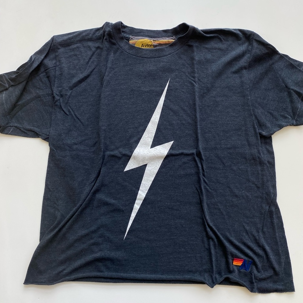 Aviator Nation Lightning Bolt Tee Women’s Size L